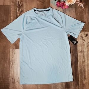 NWT Xersion Train EverAir Short Sleeve Tee Men's Size Small Peaceful Blue